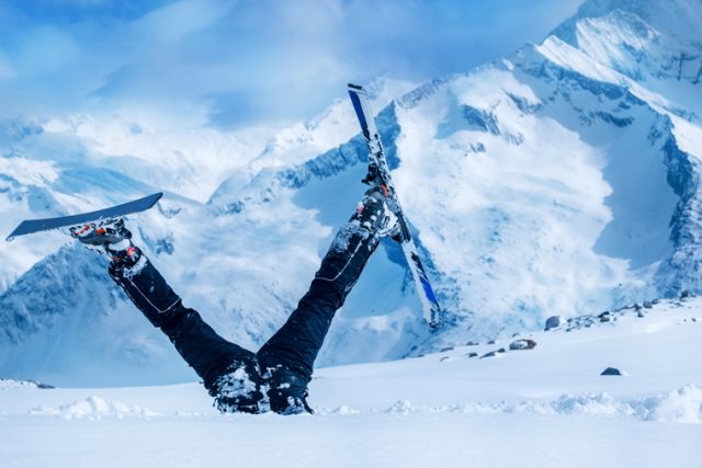 Avantages et risques du ski alpin : chute