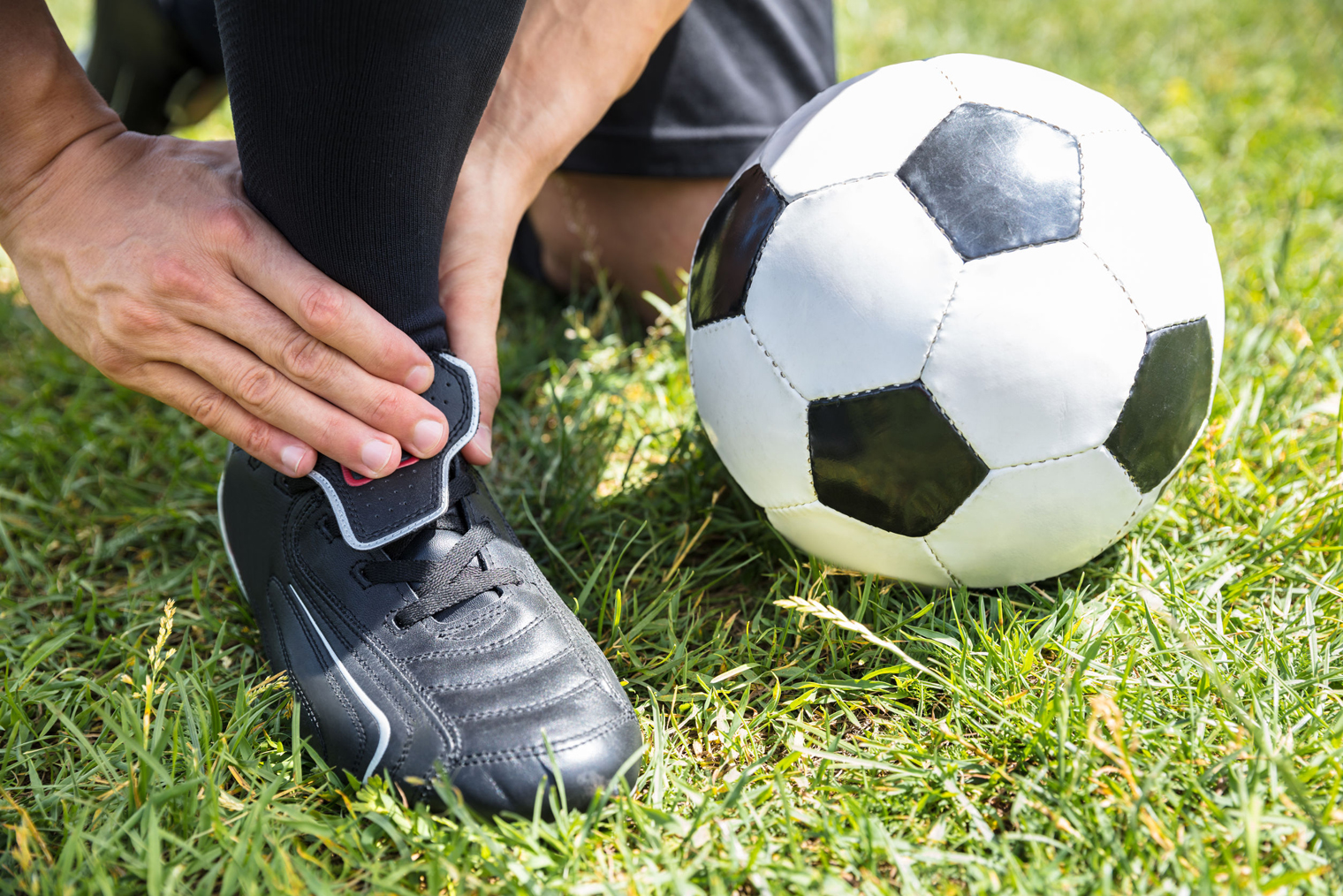 Soccer et entorse à la cheville